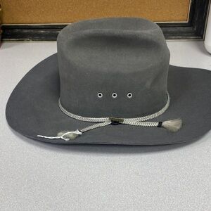 Stetson Black Cowboy Hat with Decorative Lining